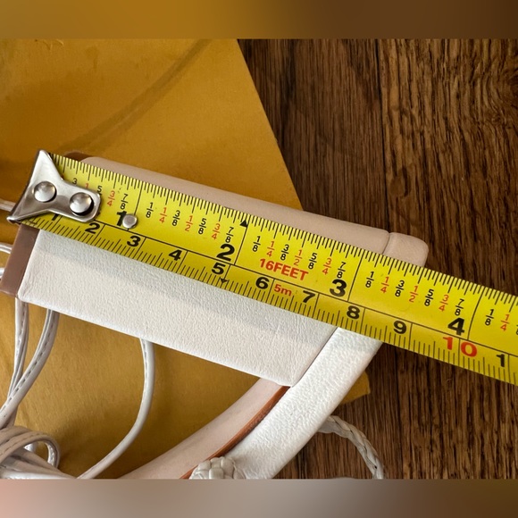 SCHUTZ White Braided Lace-Up Heels - Picture 6 of 15